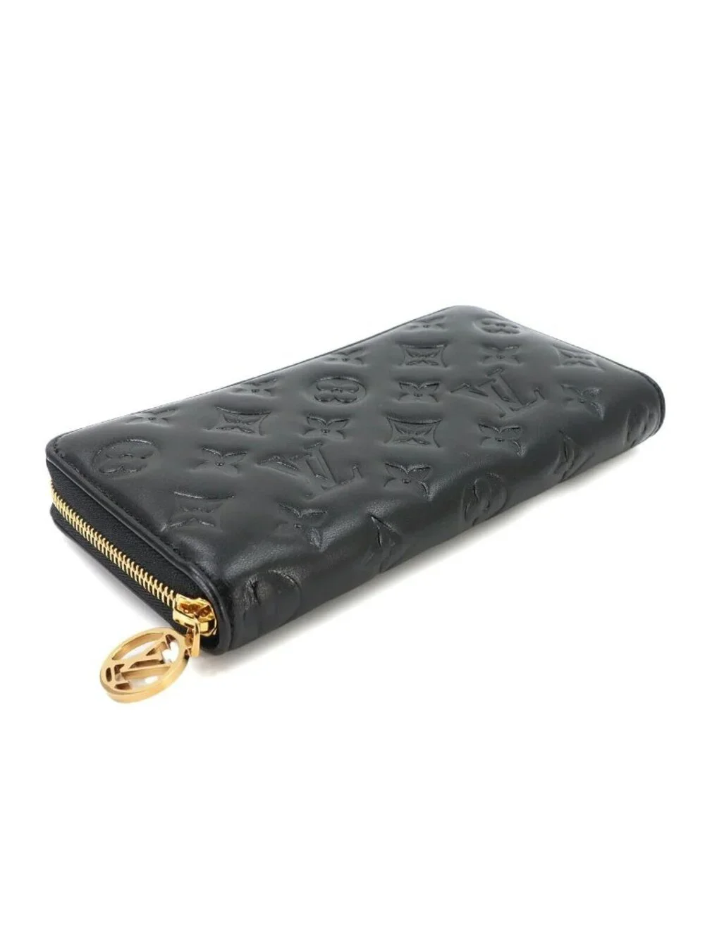 Louis Vuitton Monogram Cousin Zippy Wallet Zip Around Noir